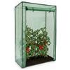 Relaxdays Serra per Pomodori, Giardino, Balcone, Telo Orto Trasparente, HLP 150x100x50 cm, Acciaio & PVC, Verde