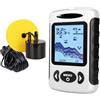 SHEHUALI Fotocamera da Pesca, Ecoscandaglio portatile LCD da 2, pollici 200KHz/83KHz Rilevatore doppia frequenza sonar 100M for la pesca sul ghiaccio