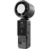 Aundhegrtt Ventilatore Potente Display Nero | Forte flusso d'aria, silenzioso, batteria ricaricabile e USB per ricaricare in viaggio.