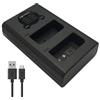 Dot.Foto BLN-1 Doppio Caricabatterie USB LCD (BCN-1 tipo) per Olympus OM-D E-M1, E-M5, E-M5 II, Pen E-P5, Pen-F, HLD-6