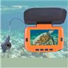 SHEHUALI Fotocamera da Pesca, Video Fish Finder La telecamera subacquea a colori da 4,3 pollici con 8 luci IR può essere accesa/spenta 15M HD(7HCS-15M)