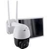 Chacon - Telecamera di sorveglianza esterna Wi-Fi con pannello solare IP65