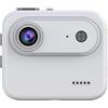 Risveglio Action Camera 4K Y360, Flip Screen, per panorama a 360°, 800 mAh per batteria, montaggio sul petto Adventure Vlogging (bianco 32G)