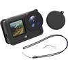 Wegiwuca Custodia Protettiva in Silicone per Action 6 Fotocamere Colore Nero | Si adatta con protezione per lenti ed efficienza di raffreddamento per una facile portabilità durante i viaggi all'aria