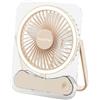Aundhegrtt Ventilatore Da Scrivania Silenzioso Potente 1050mm | Progettato per uso desk e camera da letto, batterie ricaricabili per uso offline.