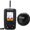 SHEHUALI Fotocamera da Pesca, Ecoscandaglio ecoscandaglio portatile senza fili per pesca con display LCD 45 m