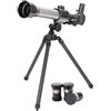 Generic Telescopio per bambini con treppiede, rifrattore da 60 mm + oculari HD per | Telescopio rifrattore ottico da 60 mm con treppiede e oculari HD, giocattolo astronomico portatile per bambini