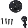 TQUXNGA Adattatore da testa a sfera da 17 mm a 1/4 maschio, base rotonda con viti | Testa a sfera Adattatore Staffa Base Alluminio Base Rotonda con Viti Treppiede Connettori Mount 17mm