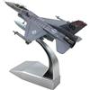 Modellino F-16C Già Assemblato Modellino di Aereo con Supporto Espositivo