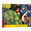 Trefl - Avengers: Eroi usciti da un sogno - Puzzle maxi da 24 pezzi - Pezzi grandi, poster da collezione, intrattenimento creativo, per bambini dai 3 anni in su