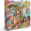 eeBoo Life Puzzle 1000 pezzi in cartone riciclato per adulti, sfoglia la città di Berlino, PZTBRL, multicolore