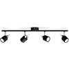 Philips LED Faretto Integrato Meranti, 4 Punti Luce, 35W, Nero