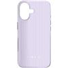 Urban Classic Trends Custodia per iPhone 17 Motivo Gessato Verticale Morbido Lilla E Bianco Minimalista