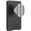 Elegant Y2K Aesthetic Black Teal Lace Carino Girly Pizzo Nero Modello Vintage PopSockets PopWallet per MagSafe