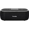 TechniSat DIGITRADIO BT 1 - altoparlante Bluetooth portatile con radio digitale DAB+ (FM, orologio, sveglia, LCD, funzione vivavoce, AUX, pulsanti di selezione diretta, batteria ricaricabile, 6W) nero