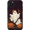 Cute Ghost Halloween Custodia per iPhone 11 Pro Max Carino fantasma zucca Halloween autunno partito costume