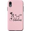 Hat 21st Birthday Mug 21 and Fabulous Sh Custodia per iPhone XR 21 and Fabulous Women 21st Birthday Twenty One Fabulous 21