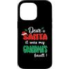Dear Santa My Grandma Family Matching Ch Custodia per iPhone 14 Pro Max Dear Santa It Was My Grandma's Fault Family Christmas