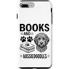 Funny Aussiedoodle And Book Designs Custodia per iPhone 7 Plus/8 Plus Libri E Aussiedoodles Divertente Aussiedoodle