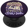 Fictional Character Emotional Reading Bo Divertente libro amante lettura Romance Fantasy Reader PopSockets PopGrip Adesivo