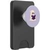 Little Boo Studio Ghost Reading a Book Kawaii per gli amanti di Halloween PopSockets PopWallet per MagSafe