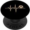 Humour Foot Drôle Humoristique Battito Cuore Calcio Uomo Umorismo Calcio Divertente Calciatore PopSockets PopGrip Adesivo