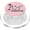 Hat 21st Birthday Mug 21 and Fabulous Sh 21 and Fabulous Women 21st Birthday Twenty One Fabulous 21 PopSockets PopGrip per MagSafe