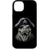 Funny Pirate Dinosaur Animal Lovers Grap Custodia per iPhone 14 Plus Dinosauro divertente animale amante pirata T-Rex grafica estetica