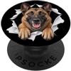 4BelgianMalinoisLovers Divertente belga malinois che sbircia carino amante dei cani mamma papà PopSockets PopGrip Adesivo