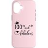 Hat 100th Birthday Mug 100 & Fabulous Sh Custodia per iPhone 16 100 and Fabulous Women 100th Birthday Hundred & Fabulous 100