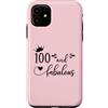 Hat 100th Birthday Mug 100 & Fabulous Sh Custodia per iPhone 11 100 and Fabulous Women 100th Birthday Hundred & Fabulous 100