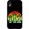 Rock Paper Scissors Funny Hand Game Men Custodia per iPhone XR Gioco a mano Rock Paper Scissors T-Rex Lover Dinosaur Humor