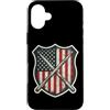 Vintage Drumsticks America Flag Retro Pr Custodia per iPhone 16 Plus Bacchette per batteria vintage bandiera americana retrò patriottico USA batterista