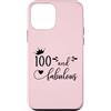 Hat 100th Birthday Mug 100 & Fabulous Sh Custodia per iPhone 12 mini 100 and Fabulous Women 100th Birthday Hundred & Fabulous 100