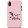 Hat 21st Birthday Mug 21 and Fabulous Sh Custodia per iPhone X/XS 21 and Fabulous Women 21st Birthday Twenty One Fabulous 21