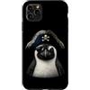 Funny Pirate Penguin Animal Lovers Graph Custodia per iPhone 11 Pro Max Pinguino divertente animale amante pirata pinguino grafica estetica