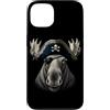 Funny Pirate Moose Animal Lovers Graphic Custodia per iPhone 13 Grafica estetica divertente per amanti degli animali pirata alce
