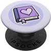 One More Chapter Studio Libro con un segnalibro a cuore per gli amanti dei libri, lettori Kindle PopSockets PopGrip Adesivo
