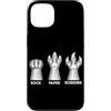 Rock Paper Scissors Funny Hand Game Men Custodia per iPhone 13 Gioco a mano Rock Paper Scissors T-Rex Lover Dinosaur Humor