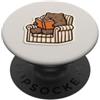 One More Chapter Studio Orso rosa che legge in una poltrona per gli amanti dei libri PopSockets PopGrip Adesivo