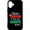 Dear Santa My Mother Family Matching Chr Custodia per iPhone 16 Plus Dear Santa It Was My Mother's Fault Family Christmas