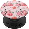 Cozy Autumn Vibe Halloween autunno autunno zucca rosa fantasma pipistrelli vibrazioni divertenti PopSockets PopGrip Adesivo