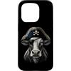 Funny Pirate Cow Animal Lovers Graphic G Custodia per iPhone 15 Pro Mucca divertente amante degli animali pirata mucca grafica estetica