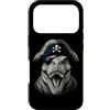 Funny Pirate Dinosaur Animal Lovers Grap Custodia per iPhone 17 Pro Dinosauro divertente animale amante pirata T-Rex grafica estetica