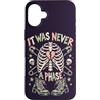 Emo Never Was a Phase Custodia per iPhone 16 Plus Emo Skeleton Heartbreak Alternative Punk Goth