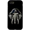 Funny Pirate Elephant Animal Lovers Grap Custodia per iPhone SE (2020) / 7/8 Elefante divertente animale amante pirata grafica estetica divertente