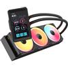CORSAIR iCUE LINK TITAN II 360 ULTRA LX LCD Raffreddatore AIO CPU - Nero | Schermo LCD IPS da 5 con DisplayPort, Ventole RX II RGB Unified e System Hub Incluse, AMD AM5/AM4, Intel LGA 1954/1851/1700