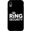 Ring Dude & Ring Security Wedding Custodia per iPhone XR Ring Dude - Portatore di fedi nuziali per ragazzi