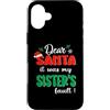 Dear Santa My Sister Family Matching Chr Custodia per iPhone 16 Plus Dear Santa It Was My Sister's Fault Family Christmas