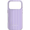 Urban Classic Trends Custodia per iPhone 17 Pro Motivo Gessato Verticale Lilla E Bianco Minimalista